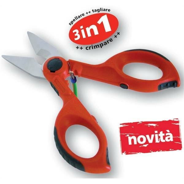 Forbice Per Elettricisti Intercable 3 In 1 - Taglia, Spella E Crimpa Cavi Fino A 50mm², Made In Italy - Foto 9