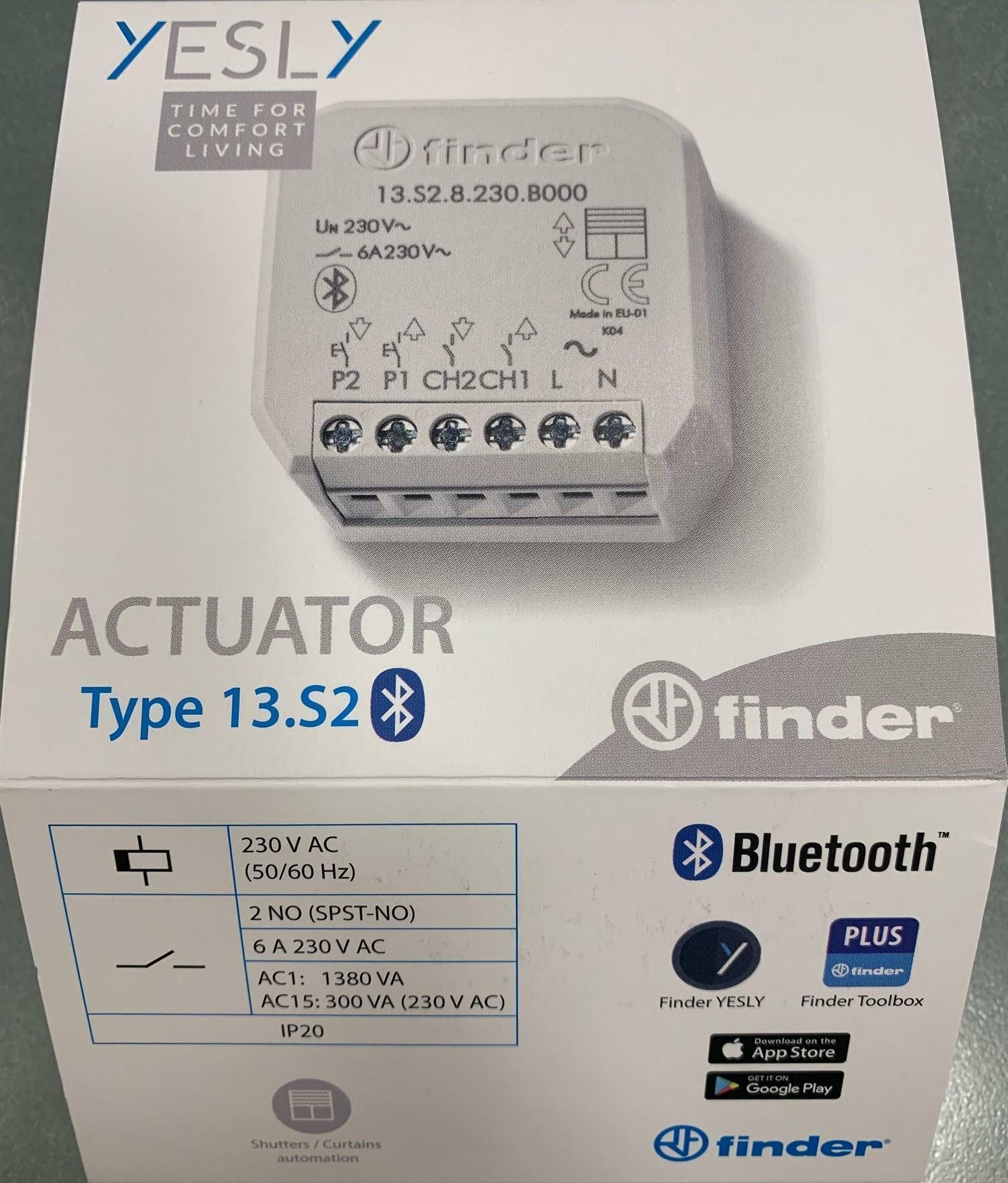 FINDER YESLY KIT CONNESSO AUTOMAZIONE TAPPARELLE 13.S2.8.230.B000.POA 13S28230B000POA