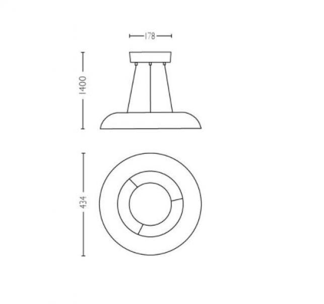 Suspension Amaze Philips Hue 34109800 929003054801-connected-white Suspension Amaze Philips Hue 34109800 929003054801-connected-white