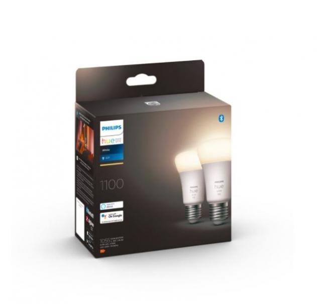 PHILIPS HUE WEISS 2 LED GLÜHBIRNEN E27 9.5W A60 929002469205 28919200 PHILIPS HUE WEISS 2 LED GLÜHBIRNEN E27 9.5W A60 929002469205 28919200