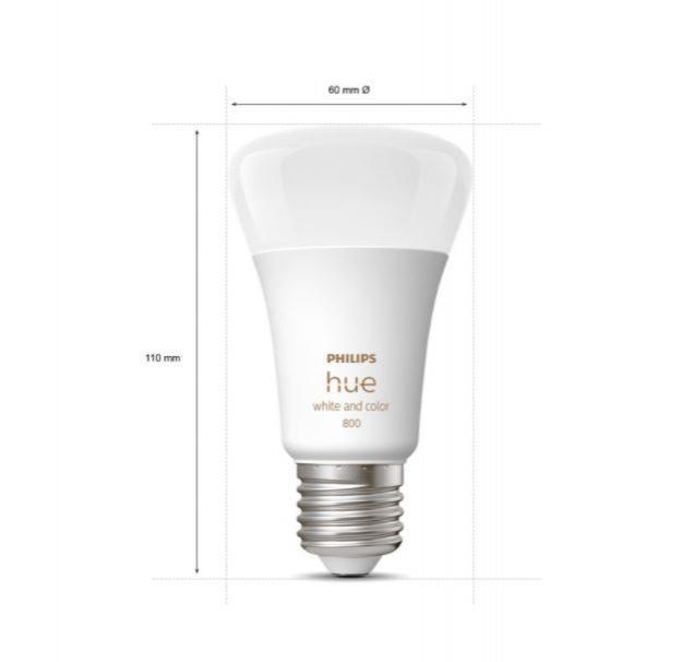 PHILIPS HUE 4 AMPOULES E27 6.5W A60 HUE WHITE AND COLOUR AMBIANCE 929002489604 32840200 PHILIPS HUE 4 AMPOULES E27 6.5W A60 HUE WHITE AND COLOUR AMBIANCE 929002489604 32840200