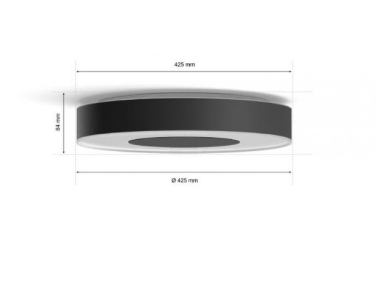 PHILIPS HUE INFUSE LED DECKENLEUCHTE GROSS 52,5W 2000-6500K SCHWARZ 915005997501 4116430P9 PHILIPS HUE INFUSE LED DECKENLEUCHTE GROSS 52,5W 2000-6500K SCHWARZ 915005997501 4116430P9