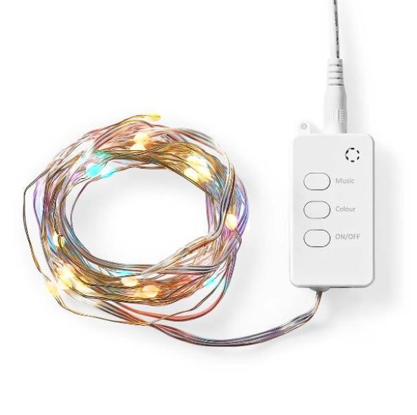 Filo led Nedis smart wifi multi colore IP20 5 metri-WIFILX51RGB
