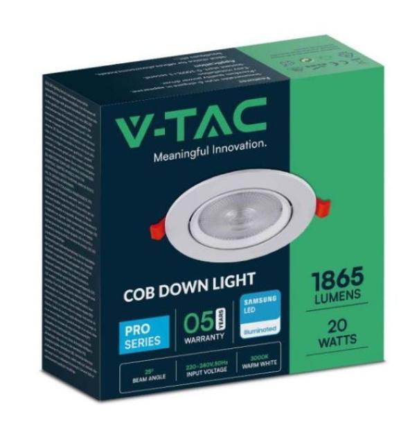 V-tac 20W 4000K weiß VT-2-20 - 21843 - 21843 V-tac 20W 4000K weiß VT-2-20 - 21843 - 21843