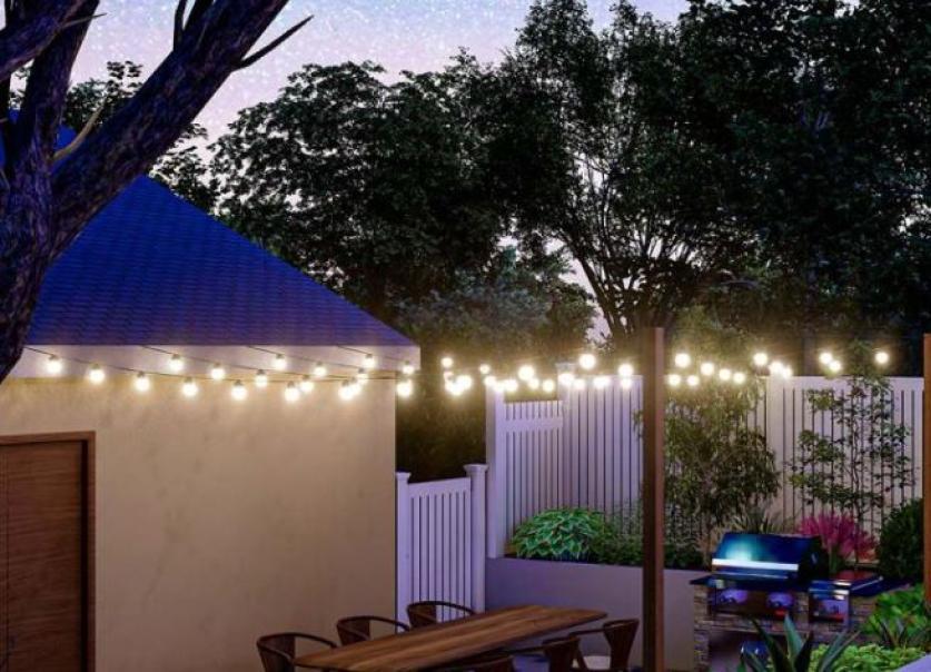 Catenaria led  con pannello solare e telecomando V-tac 3000K 12 metri con 10 lampadineVT-70512 - 7804