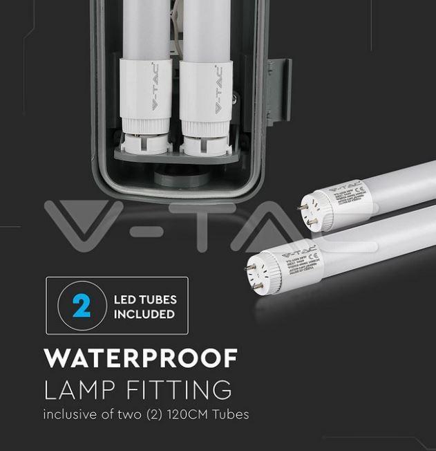 Wasserdichte LED-Deckenleuchte V-tac 6399 VT-12023 - 2x18W 6400K Wasserdichte LED-Deckenleuchte V-tac 6399 VT-12023 - 2x18W 6400K