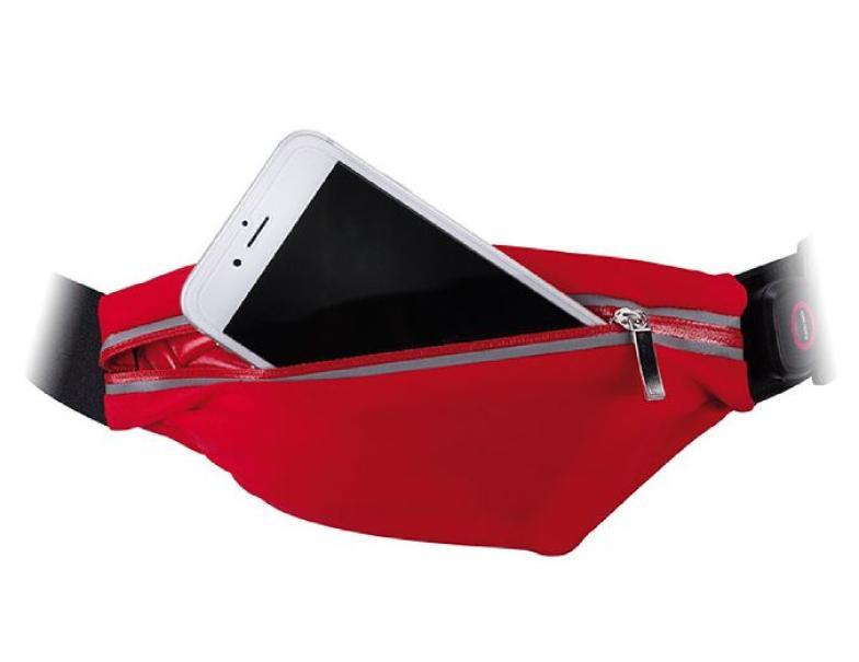 Ceinture de course à pied avec Paulmann LED 0,4W 5V rechargeable rouge - 709.68 70968