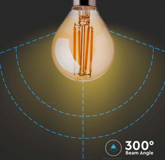 LED-Glühbirne P45 V-tac amber 4W 2200K E14 VT-1953-N - 214499