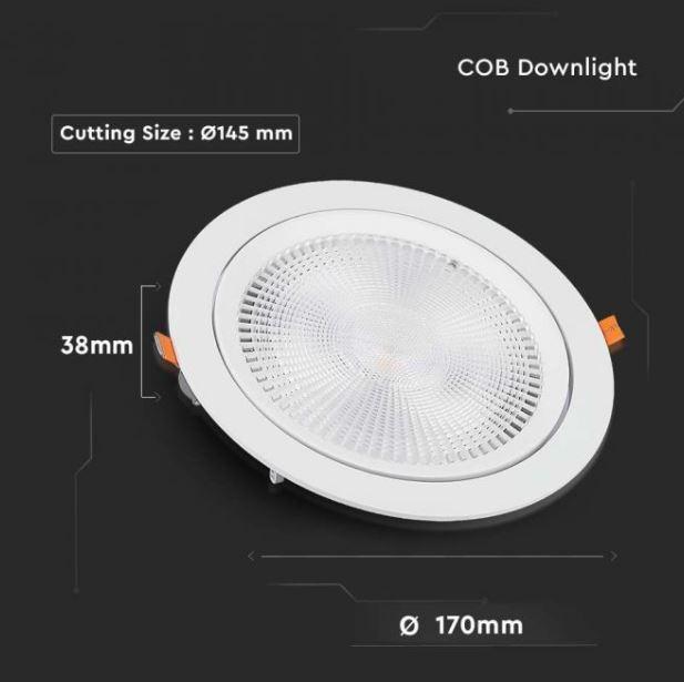 V-tac 20W 4000K weiß VT-2-20 - 21843 - 21843 V-tac 20W 4000K weiß VT-2-20 - 21843 - 21843