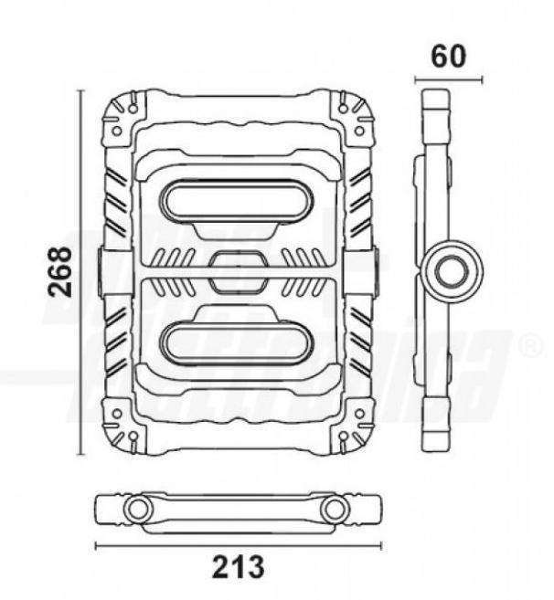 Alpha Electronic Twist batteriebetriebener LED-Strahler 20W 7000K - JO447/020PW Alpha Electronic Twist batteriebetriebener LED-Strahler 20W 7000K - JO447/020PW