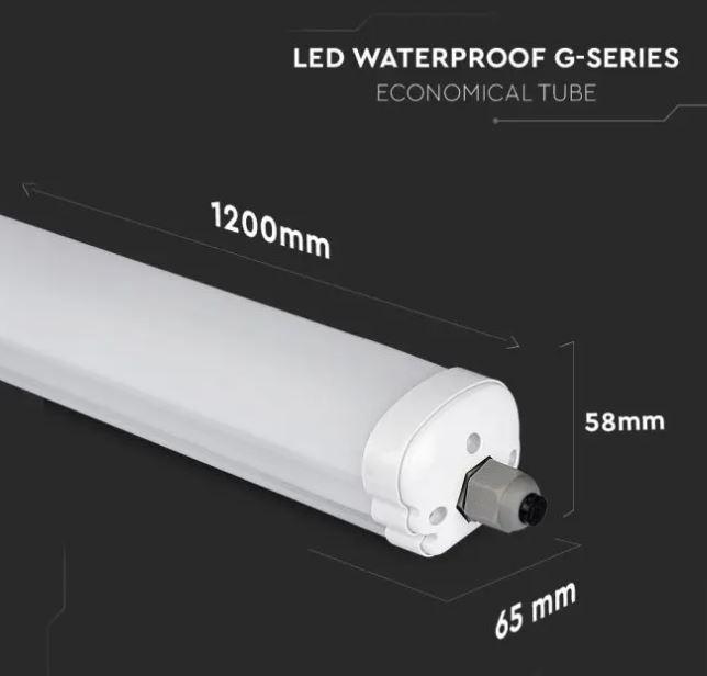 V-tac LED-Deckenleuchte 36W 6400K 120cm IP65 VT-1249-N - 6284- 216284