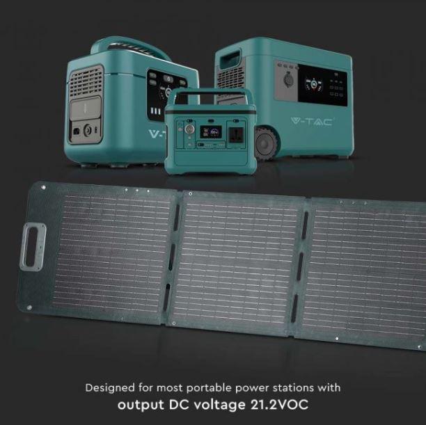 Pannello fotovoltaico pieghevole V-tac 120W per power station 11443 - 11446 06