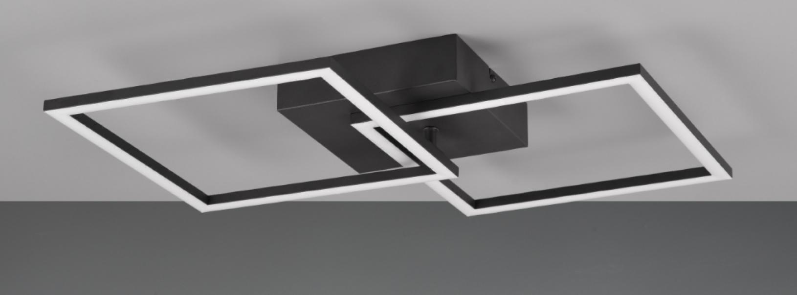 Led-Deckenleuchte Trio Lighting Trail 20W 3000K mattschwarz - R64492132  