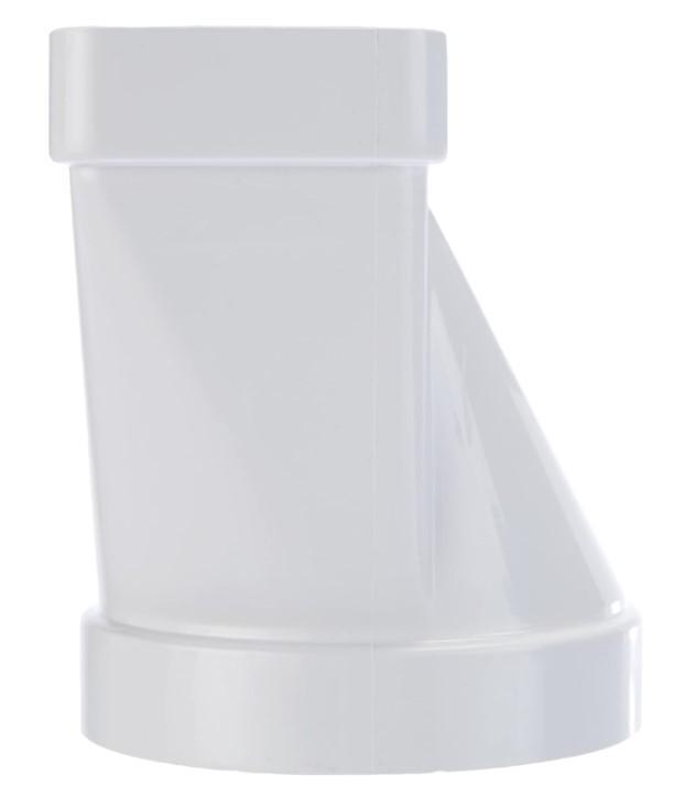Giunto orizzontale La Ventilazione adattatore tondo-rettangolare bianco - CGO112B 03