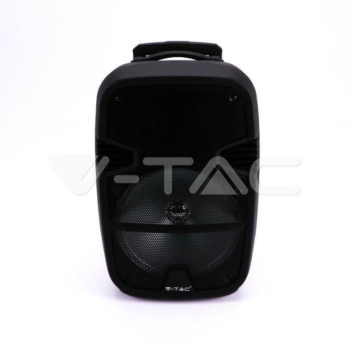v-tac autoparlante ricaricabile 35w con luci a led rgb wireless e radio fm colore nero vt-6212 7736 - foto 1