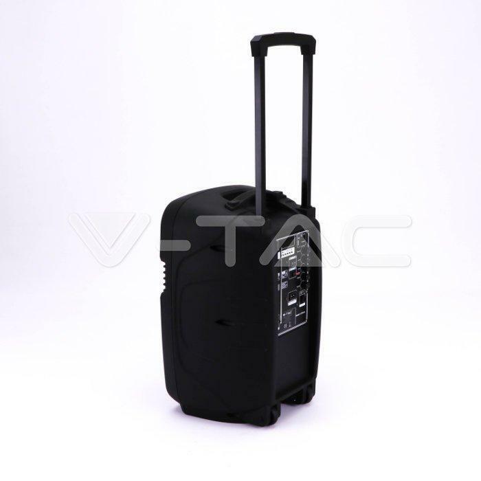 v-tac autoparlante ricaricabile 35w con luci a led rgb wireless e radio fm colore nero vt-6212 7736 - foto 5
