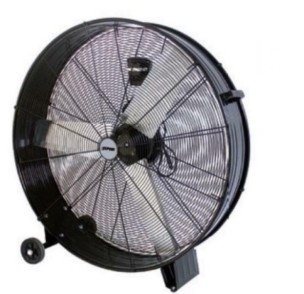 zephir zephir ventilatore industriale da pavimento 360w con 3 pale colore nero zdm90cm - foto 1