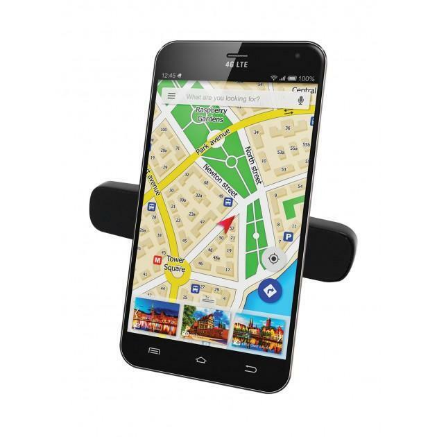 Supporto magnetico da auto Techly per smartphone nero-106756 01