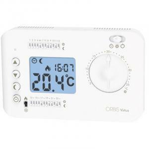 Cronotermostato giornaliero digitale da parete virtus colore bianco ob326100