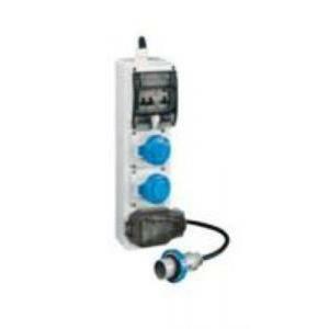 Topter quadro asc 3 prese, 2x16a 2poli+terra, 1 schuko 10/16a 670033