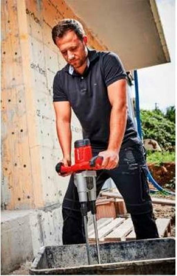 einhell einhell italia miscelatore elettrico doppio te-mx 1600-2 ce twin per malta e vernice 4258561 - foto 2