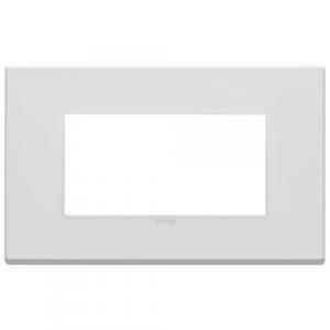 Eikon exe' placca 4 moduli colore bianco matt 22654.01