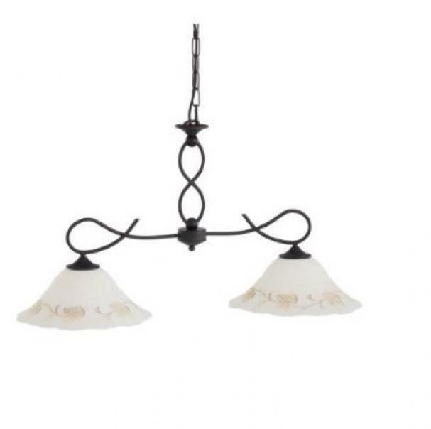 ideal lux ideal lux foglia lampada a sospensione attacco grande e27 in metallo colore ambra 021416 - foto 1