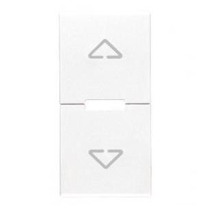 Tasto simbolo frecce  eikon r20531.21.b- 1 modulo-bianco