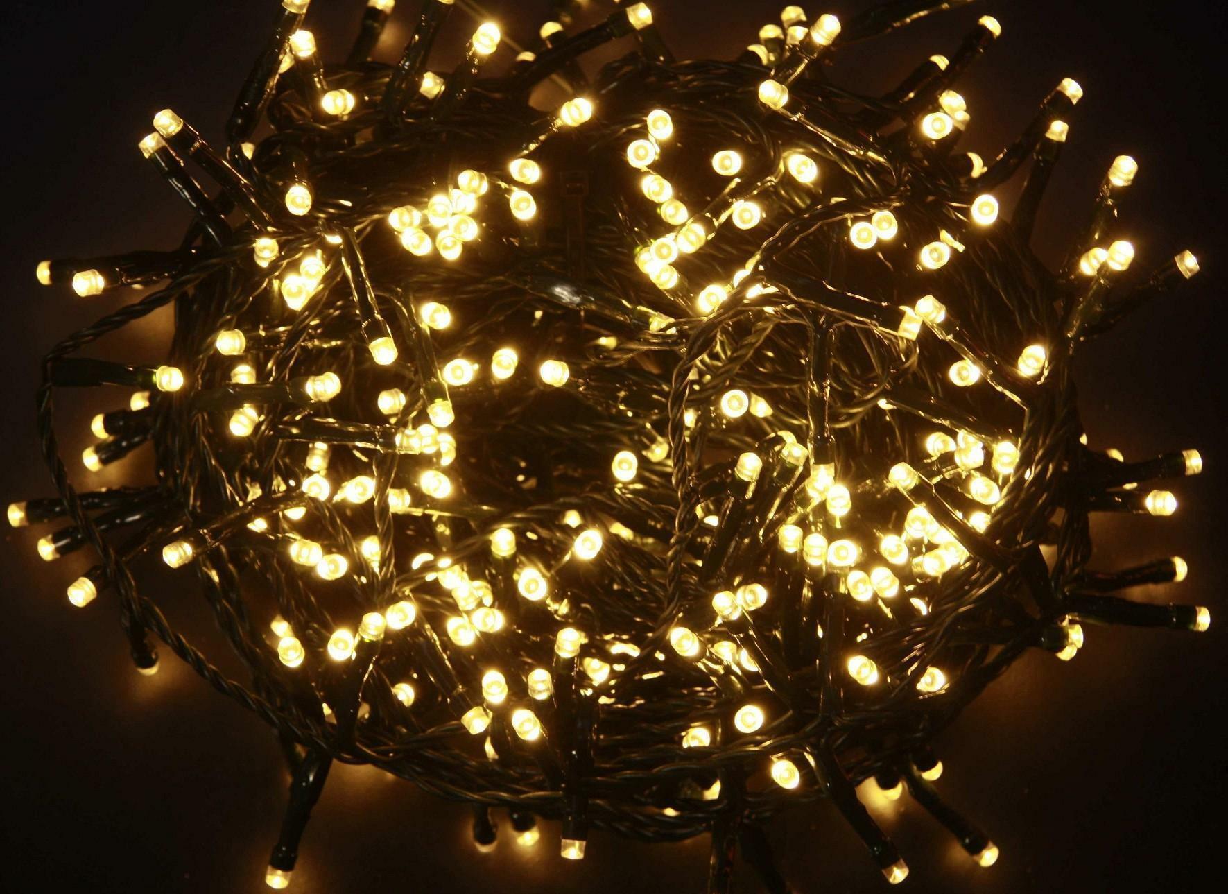 giocoplast natale giocoplast 500 minilucciole led bianco caldo su 20mt di cavo scuro 139 19010 13919010 - foto 1