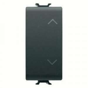 Chorus pulsante unipolare sali/scendi 10a 1 modulo colore nero gw12140