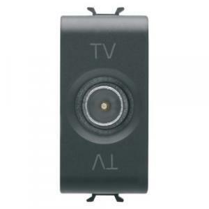Chorus presa coassiale tv passante 10db 1 modulo colore nero gw12363