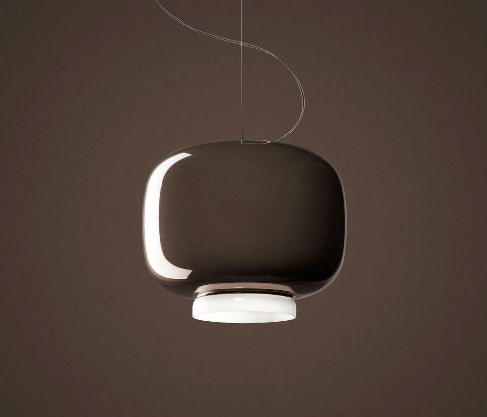 foscarini foscarini chouchin 3 sospensione attacco e27 in vetro soffiato verniciato colore grigio fn210073e_25 - foto 1