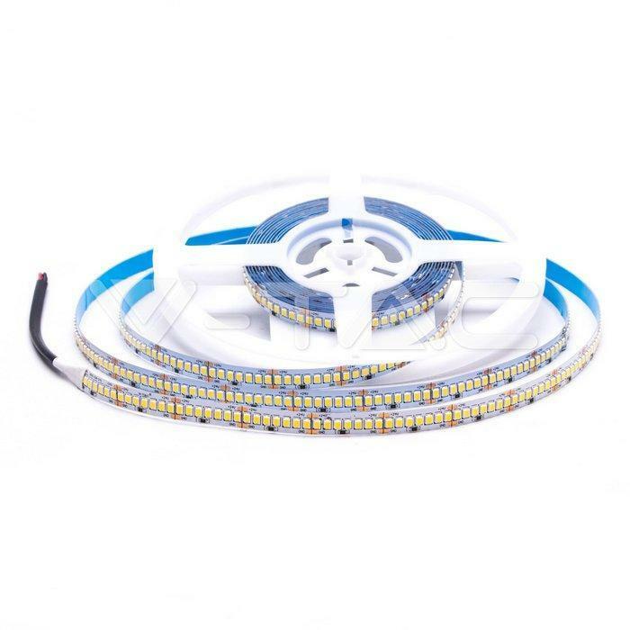 v-tac v-tac 5 metri di striscia led 24 v luce fredda 6400k in pcb colore bianco vt-2835 238 2601 - foto 1