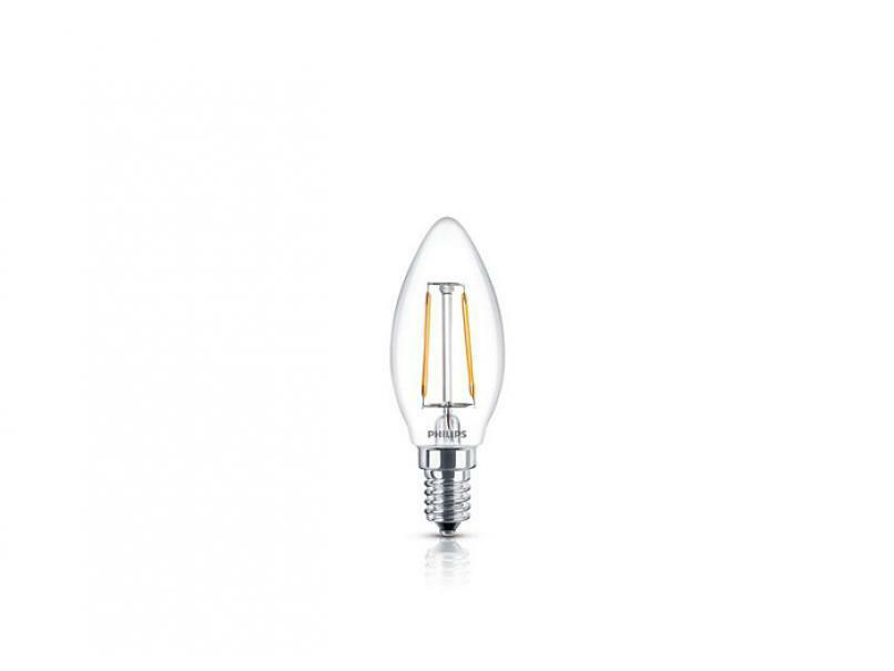 philips philips 4 lampadine a candela led 4,3w a filamento attacco piccolo e14 luce calda 2700k 919001889793 ledol40wwcldisx4 ledol40wwcldis4 - foto 1