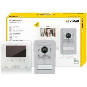 Elvox kit videocitofonico monofamiliare schermo lcd  4,3 pollici in tab&#43;41005 k7559g.01