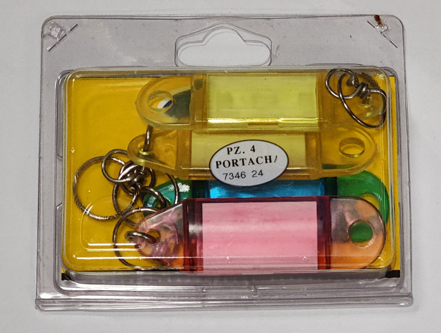 Portachiavi con targhetta So.Di.Fer colori assortiti 4pz - 734624 01
