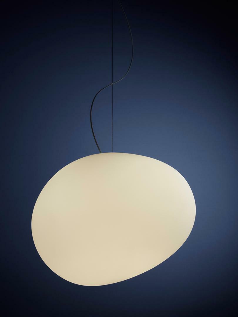 foscarini foscarini gregg grande sospensione attacco e27 in vetro soffiato acidato colore bianco fn1680071e_10 - foto 1