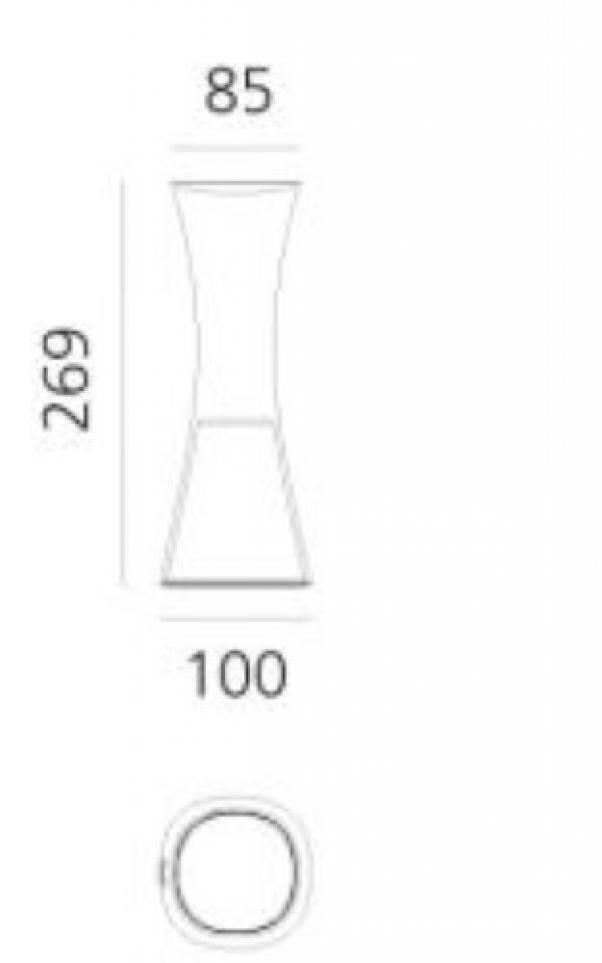 artemide artemide come together lampada portatile led da tavolo ricaricabile 3,6w luce calda 3000k in metacrilato, alluminio colore nero s0165010a05 - foto 2