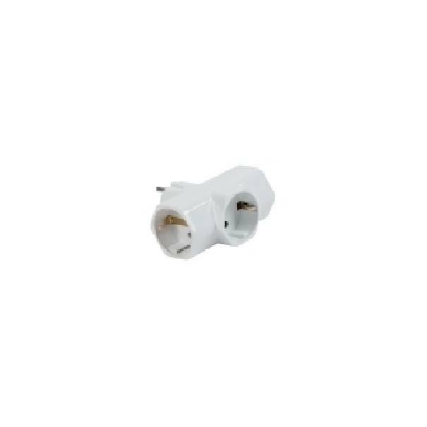 fanton fanton adattatore triplo 2p+t 16a schuko colore bianco 82260 - foto 3