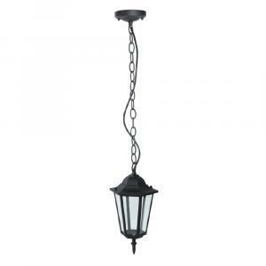 Lampada da sospensione per giardino attacco grande e27 in alluminio/vetro colore nero vt-752 7072