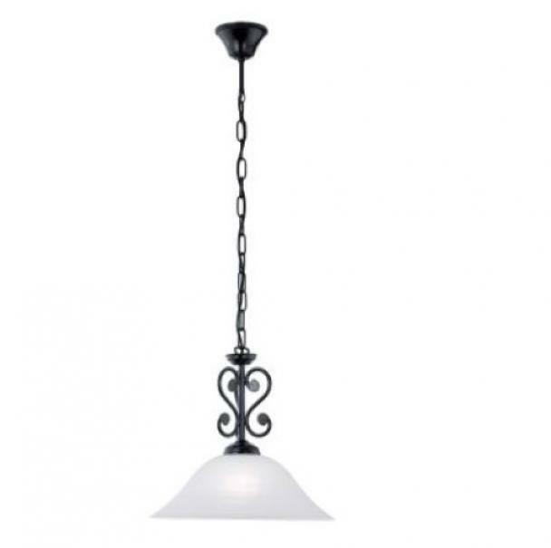 eglo eglo murcia lampada a sospensione da interno attacco grande e27 in metallo colore nero 91002 - foto 1
