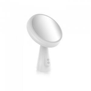 Specchio led 5w dimmerabile luce calda 3000k in abs/vetro colore bianco con  interruttore on/off vt-7905 8670