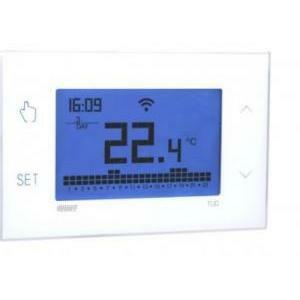 Termostato Digitale VEMER CHRONOS - Programmazione Settimanale, Touch Screen, Alimentazione 230V Per Caldaia, Bianco