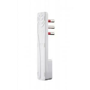 Materiale elettrico emilia extra flat spina ultra piatta 10a 250v 2p&#43;t colore bianco  rs98116