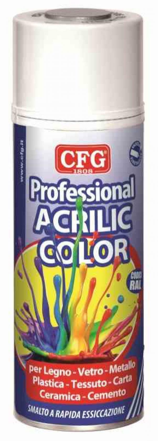 cfg cfg smalto acrilico professionale a rapida essiccazione colore bianco opaco 400ml  sw9010 - foto 1