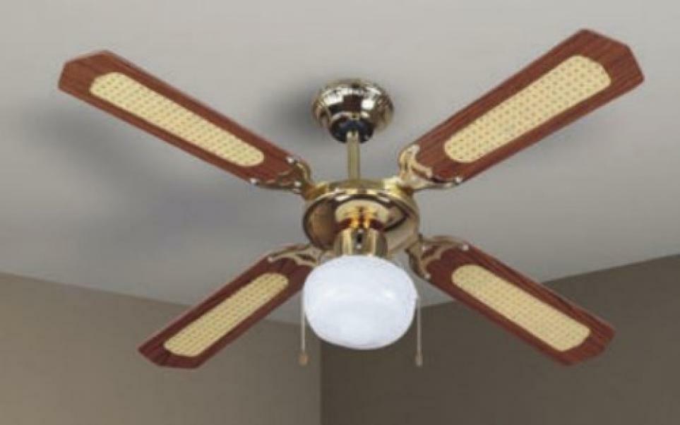 v-tac v-tac ventilatore da soffitto decorativo 50w attacco grande e27 con motore con 3 velocita' vt-6042-4 7914 - foto 1