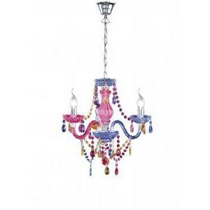 Luster lampad.clas.3l acr.colore cm40 r11073017