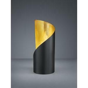 Frank lampada da tavolo cilindro nero interno oro h.24 d.10 r50161032