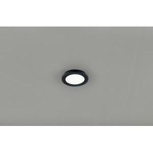 Camillus plafoniera led tonda metallo nero opaco con funzione dimmerabilita' con normale interruttore a parete ip44 d. 17cm r62921032