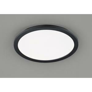 Camillus plafoniera led tonda metallo nero opaco con funzione dimmerabilita' con normale interruttore a parete ip44 d. 40cm r62922432